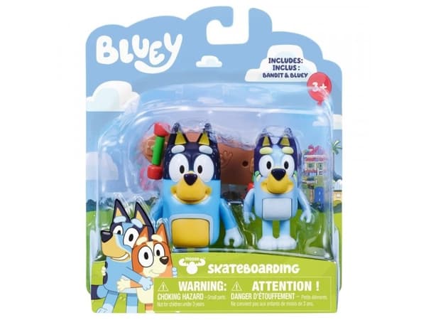 Tm Toys Bluey Blue-figur - Skateboardhundar 2-pack BLU13042