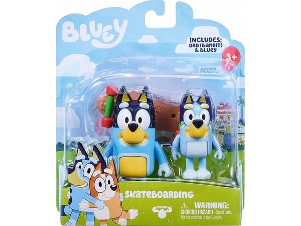Tm Toys Bluey Blue-figur - Skateboardhundar 2-pack BLU13042