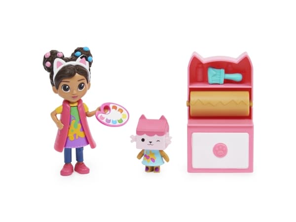 Gabby''s Dollhouse Art Studio Set with 2 Toy Figures, 2 Accessories, 3 vuosi/vuosia, Monivärinen