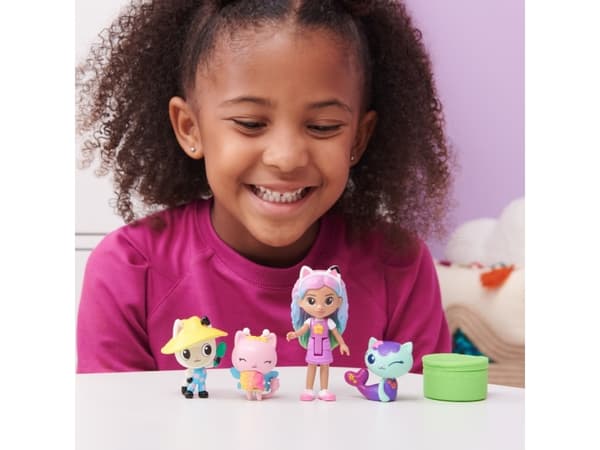 Gabby''s Dollhouse GDH FGR FrndsFgrPkRainbowGabby GML, 3 år, Flerfarget