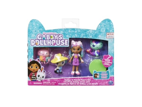 Gabby''s Dollhouse GDH FGR FrndsFgrPkRainbowGabby GML, 3 år, Flerfarget
