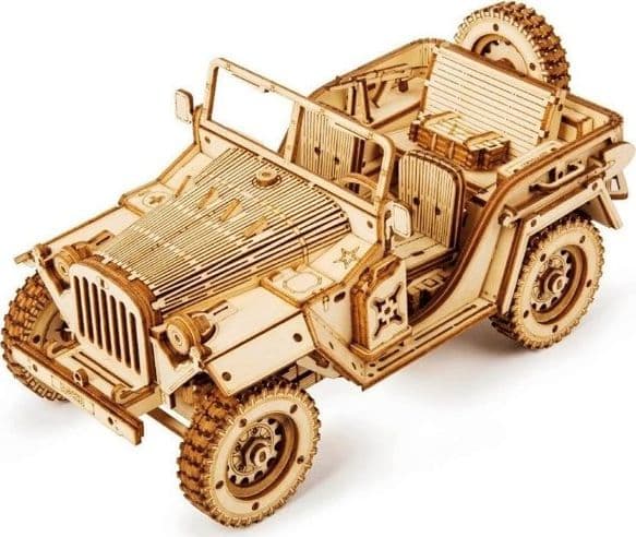 Robotime Träpusselmodell 3D Militär Jeep MC701 Robotime Universal