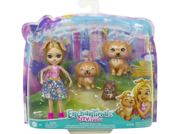 Mattel Lalka Enchantimals Rodzina pieski Retrievery HHB85