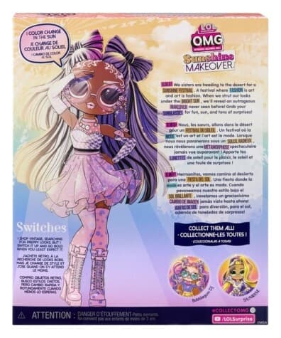 L.O.L. Surprise! OMG Sunshine Makeover Fashiondocka, Switches