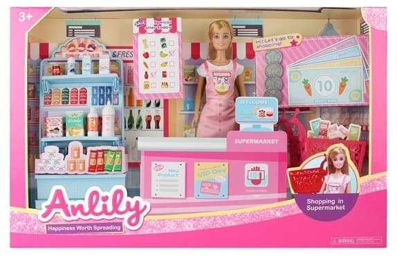 Anlily Docka & Shoppingset