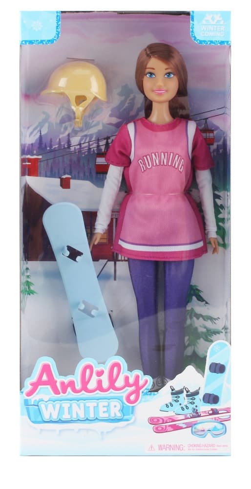 Anlily Docka med Snowboard