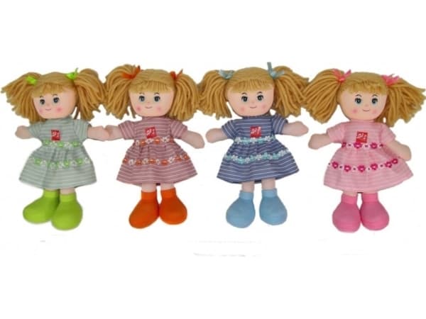Sun-Day Doll 4 mønstre 30cm med stemme 163035 SunDay mix pris for 1 stk