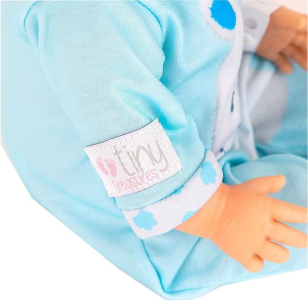 Tiny Treasure Doll Blonde, sininen Hippo asu