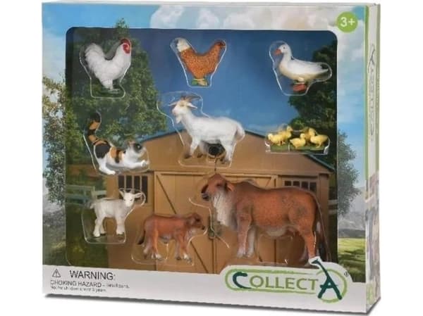 Collecta figur av bondgårdsdjur. 9 el.