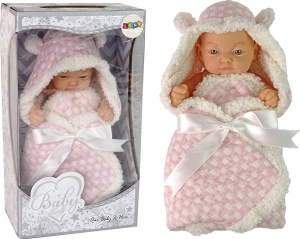 LeanToys söt baby-böndocka rosa fluga