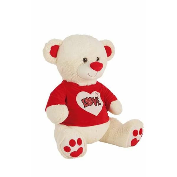 Bjørnebamse Love Skinne T-shirt Beige 70 cm
