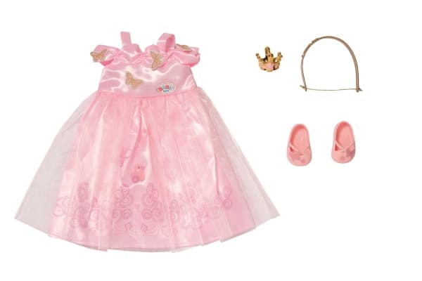DUKKEKLÆR -  BABY BORN DELUXE PRINSESSE SETT 43CM
