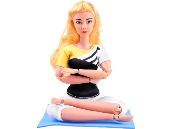 Jokomisiada Gymnast dukke som trener yoga fitness 30cm ZA4460