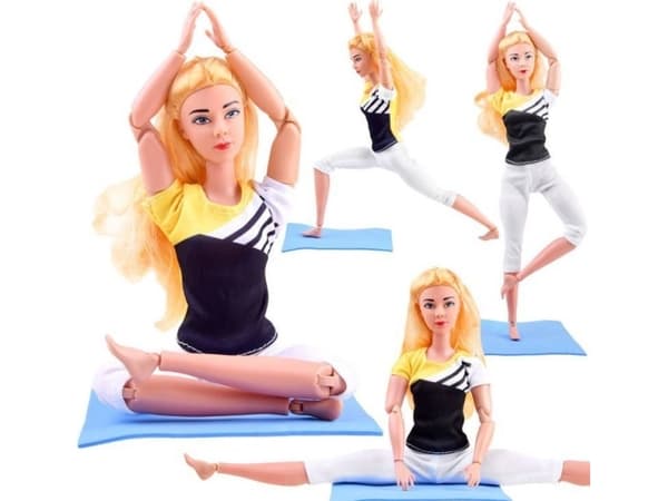 Yokomisiada Voimistelija nukke harjoitukset jooga fitness 30cm ZA4460 ZA4460