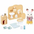 Miniatyrbillede 1 af 4: Action Figurer Sylvanian Families Chocolate Rabbit and Toilet Set