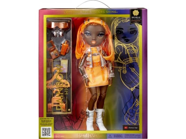 Rainbow High Orange Fashion Doll -Michelle St. Charles, Motedukke, Jente, 4 år, Gutt/Jente, Flerfarget