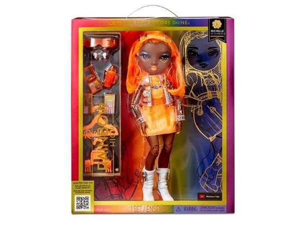 Rainbow High Orange Fashion Doll -Michelle St. Charles, Motedukke, Jente, 4 år, Gutt/Jente, Flerfarget