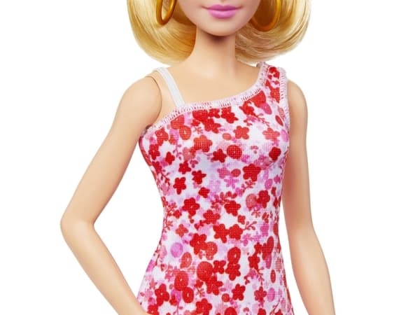 Barbie Fashionista Doll - Pink Floral Dress