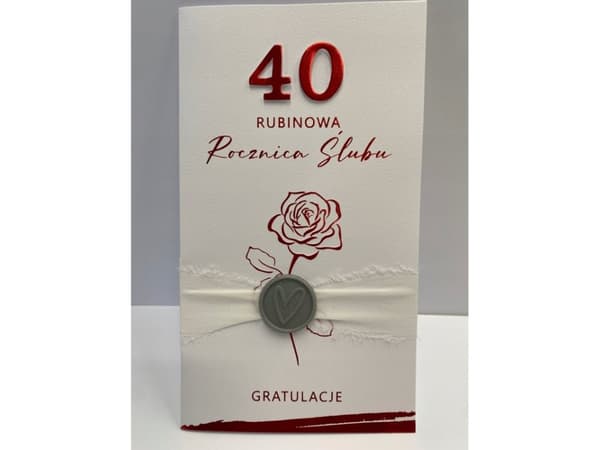 ARMIN PREMIUM CARNET 40-ÅRIG BRÖLLOPSDAG
