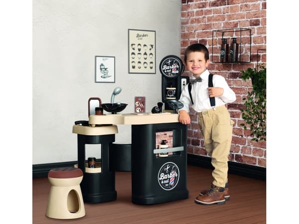 SMOBY barber shop with 19 accessories, 7600320243