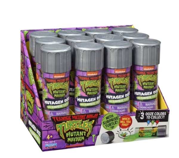 Turtles Mutant Mayhem Mutagen Ooze Canister Asst.