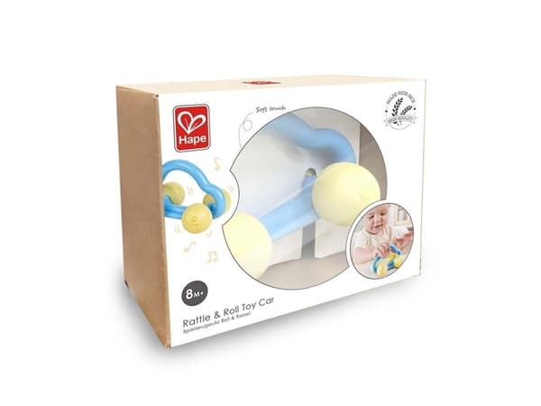 Hape Rattle & Roll Toy Car
