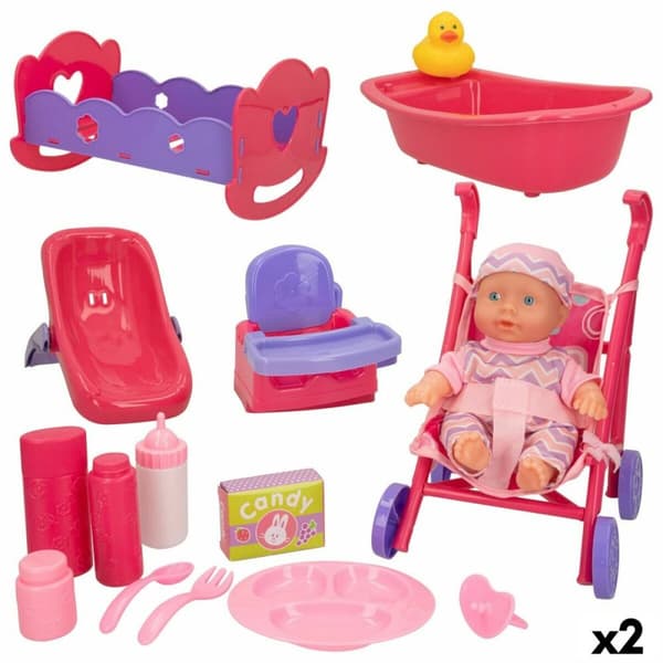 Docka tillbehör Colorbaby 2 antal
