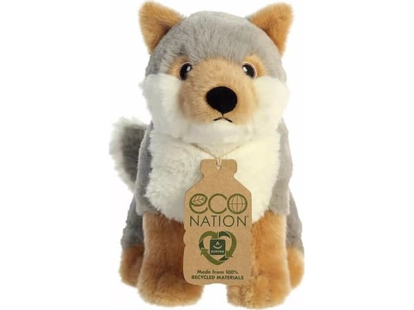 ECO NATION AURORA Eco Nation plush Wolf, 24 cm