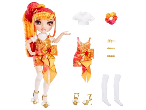 Rainbow High Junior High Special Edition Doll- Laurel De''Vious (Orange), Modedocka, Flicka, 4 År, Flicka, 230 mm, Multifärg
