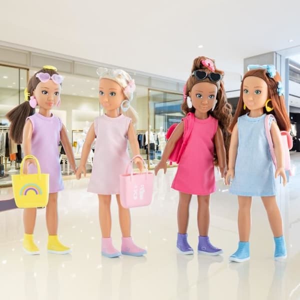 Melody Shoppingbox COROLLE GIRLS - modedocka - 6 accessoarer - 28 cm - från 4 år och uppåt