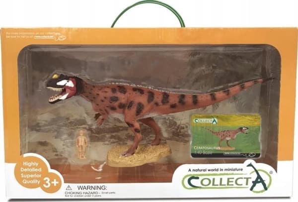 Collecta COLLECTA CERATOSaurus-figur med rörlig käke i ask (DELUXE)
