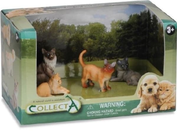 Collecta COLLECTA 4 Katter figur i förpackning