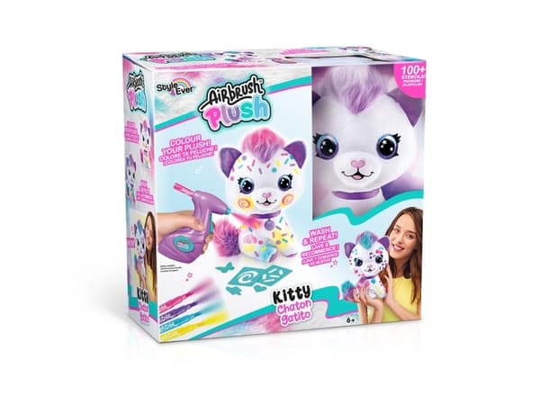 Airbrush Plysch Kattunge