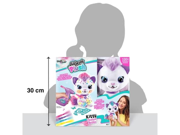 Airbrush Plysch Kattunge