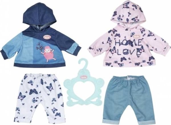 Baby Annabell Baby Suits 2 assorted, Nuken vaatesetti, 3 vuosi/vuosia, 90 g