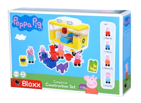 BIG Bloxx Gurli Pig Camper med 54 deler og 4 figurer