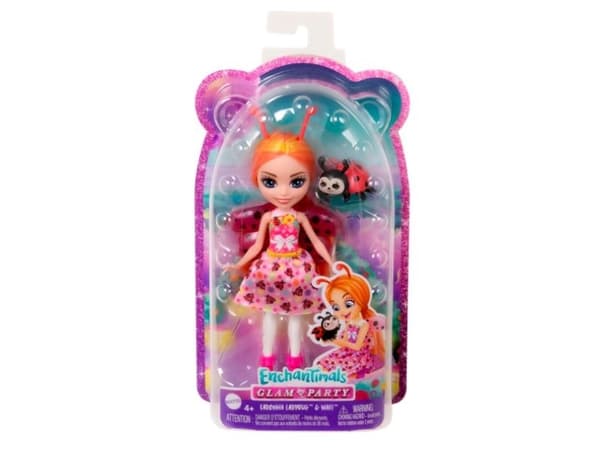 Enchantimals Ladybug dukke + HNT57 MATTEL figur