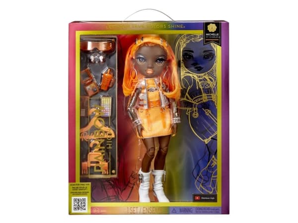 Rainbow High Orange Fashion Doll -Michelle St. Charles, Modedocka, Flicka, 4 År, Pojke/flicka, Multifärg