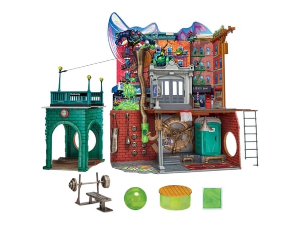 Turtles Mutant Mayhem Large Playset Sewer Lair Dlx