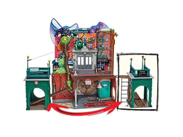 Turtles Mutant Mayhem Large Playset Sewer Lair Dlx