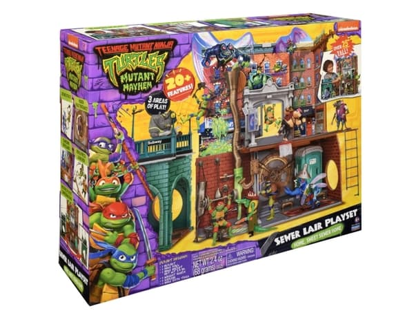 Turtles Mutant Mayhem Large Playset Sewer Lair Dlx