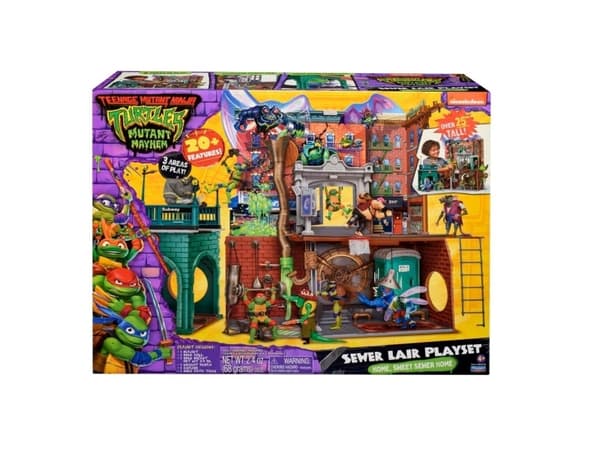 Turtles Mutant Mayhem Large Playset Sewer Lair Dlx