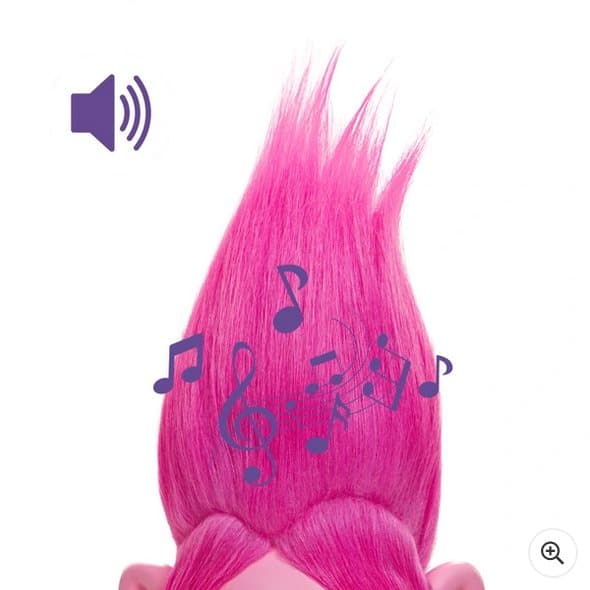 Trolls 3 Band Together Rainbow HairTunes Poppy Singing Doll