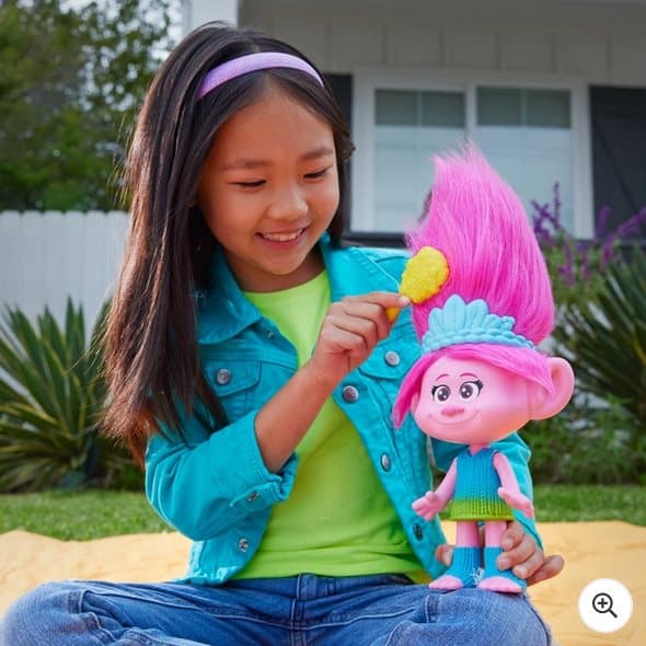 Trolls 3 Band Together Rainbow HairTunes Poppy Singing Doll