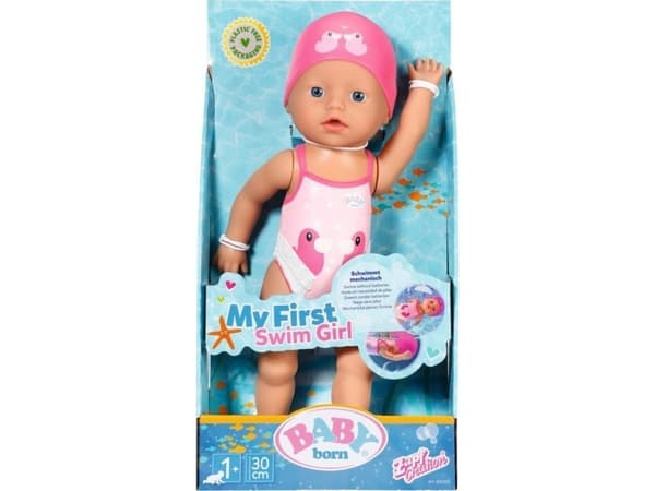 BABY born My First Swim Girl 30cm, Vauvanukke, Naaras, 1 vuosi/vuosia, Poika/tyttö, 300 mm, Monivärinen