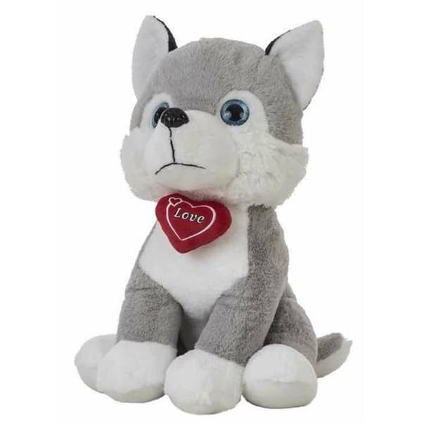 Bamse Husky Hjerte 48 cm