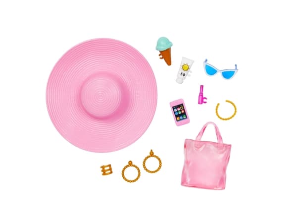 Barbie Blonde Doll with Swimsuit and Beach-Themed Accessories