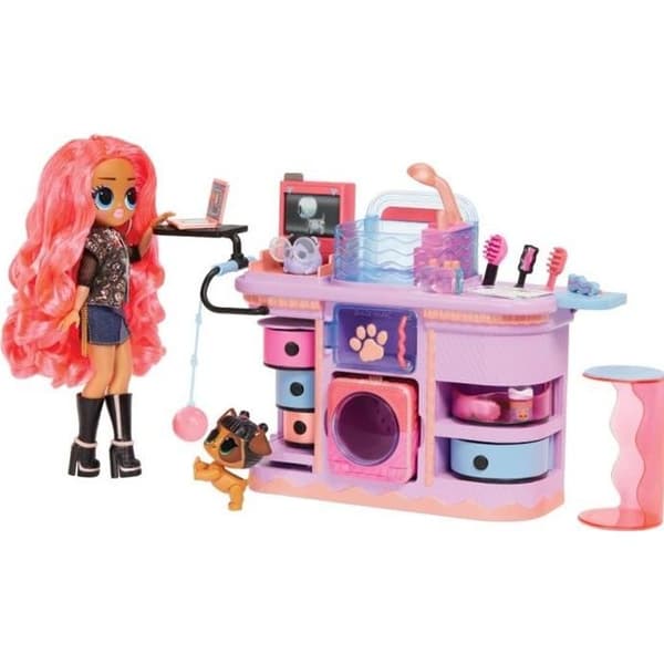LOL Surprise OMG I AM - Rescue Vet Set|Veterinärens kontor - Docka + 2 djur och tillbehör - från 4 år och uppåt.