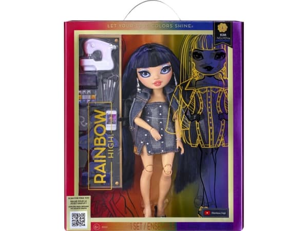 Rainbow High Blue Fashion Doll- Kim Nguyen, Modedocka, Flicka, 4 År, Pojke/flicka, Multifärg