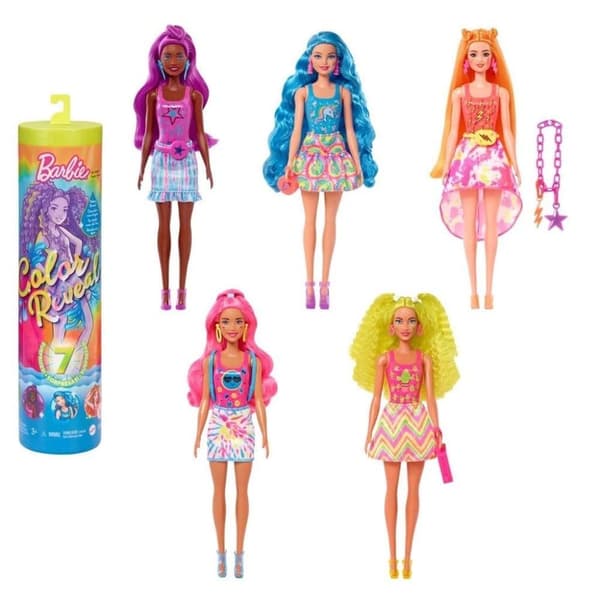 Barbie Color reveal Neon Tie-Dye